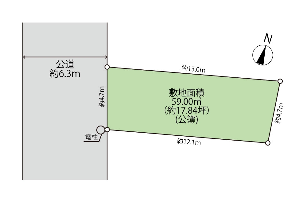 草加市瀬崎2丁目　土地